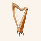 McHugh Atlas Harp 29 String Ash and Mahogany Roundback