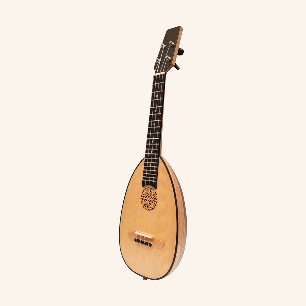 Heartland Baroque Ukulele, 4 String Concert Variegated Walnut and Lacewood