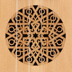 Heartland Baroque Ukulele, 4 String Baritone Variegated Walnut And Lacewood