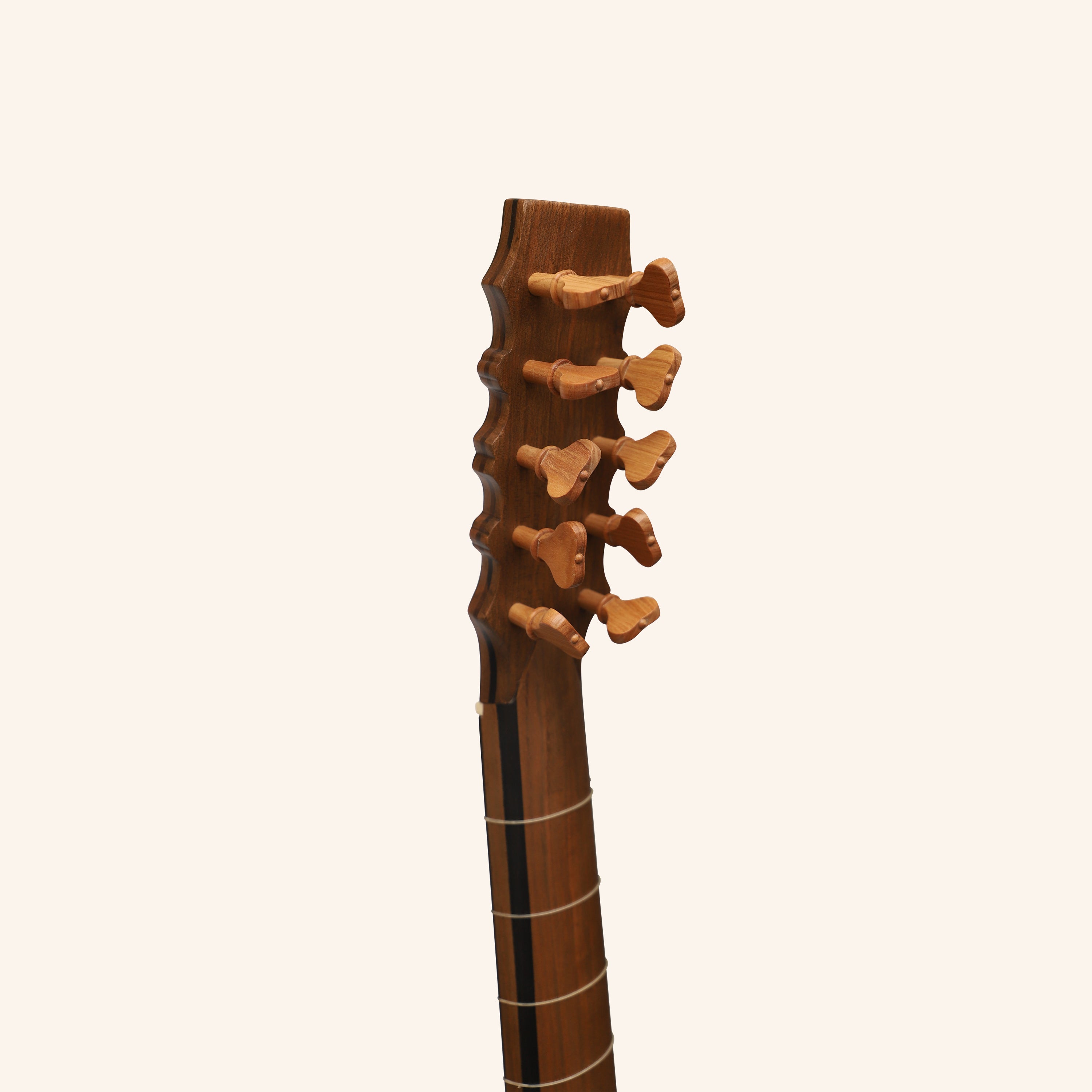 Heartland Sellas Baroque Guitar 5 Course Variegated Walnut Ebony
