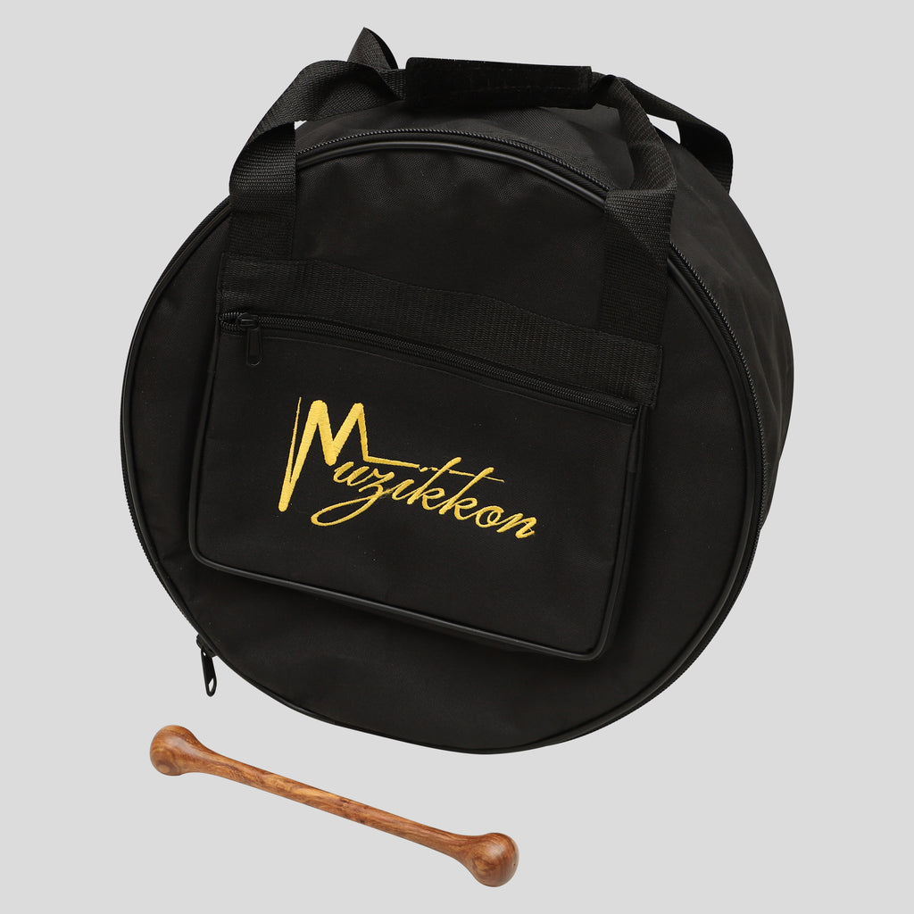 Muzikkon 15”x6" Premium Celtic Irish Bodhran with Easy Tune System Deep Rim T-BAR & Taped Finish