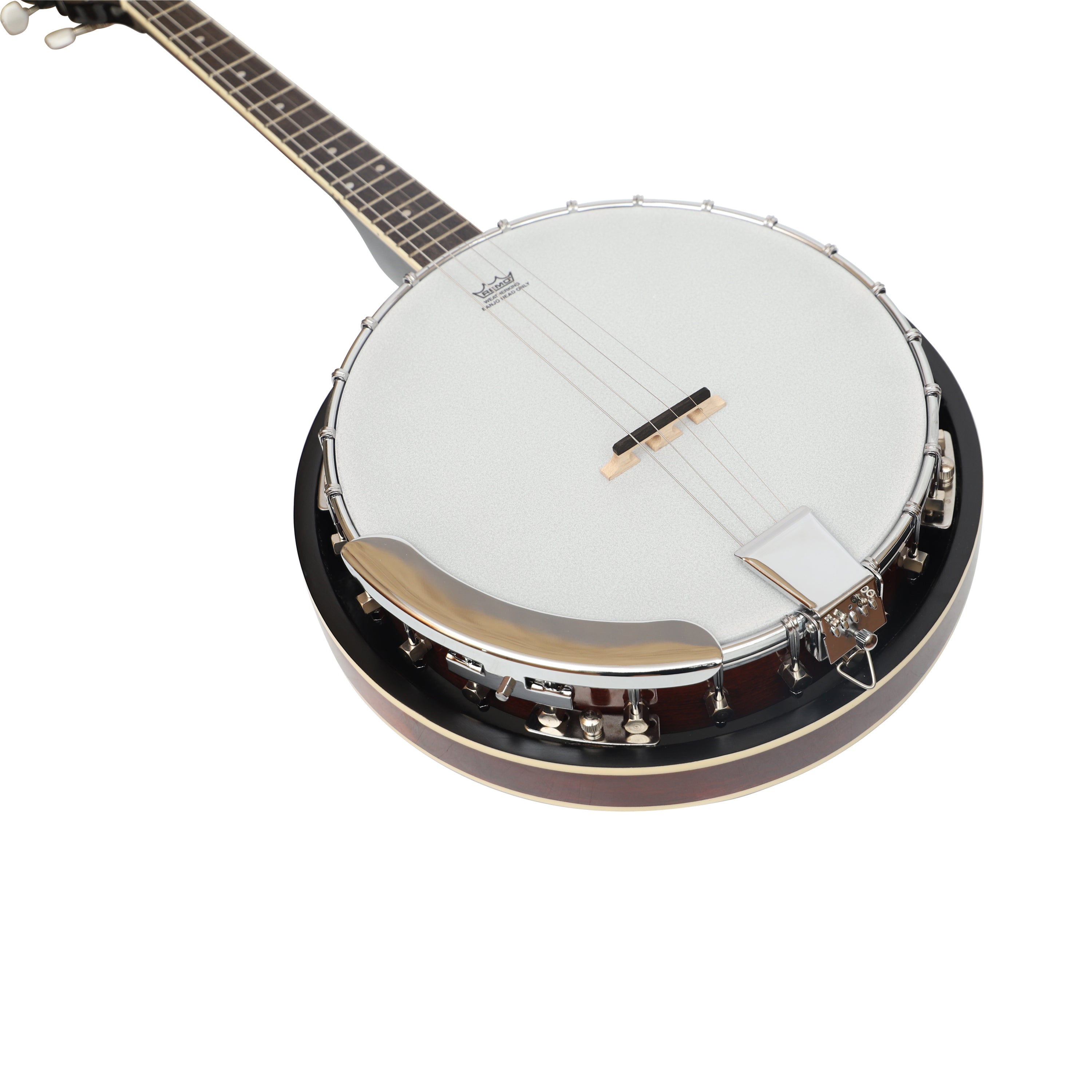 Heartland 4 String Banjo Closed Solid Back 17 Fret, 4 String Irish Tenor Banjo Short scale