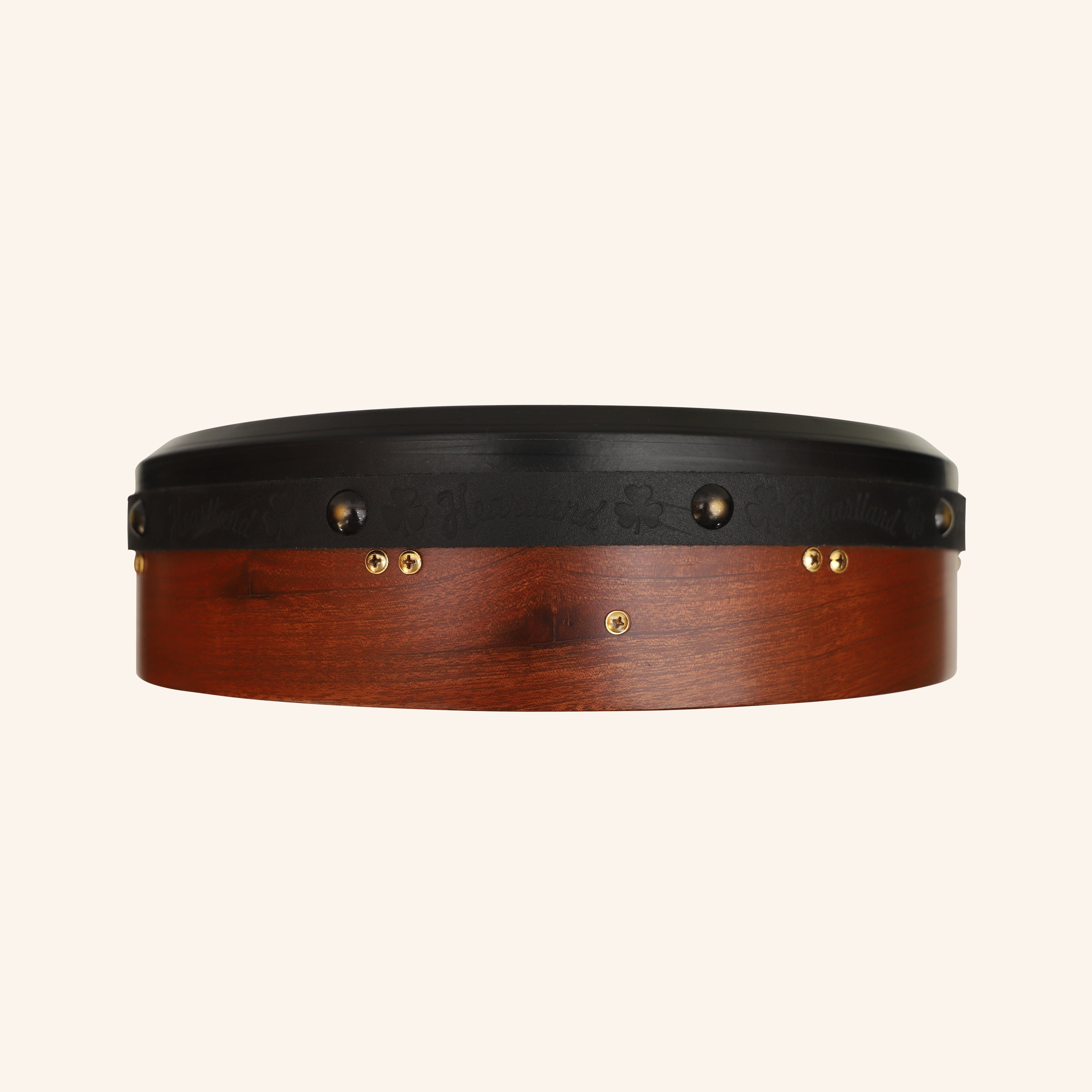 Muzikkon 16"X4" Heartland Tunable Irish Bodhran with T-BAR & Taped Finish Deep Tune
