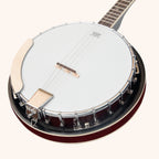 Heartland 4 String Banjo 19 Frets Irish Tenor Banjo 24 Bracket with Closed Solid Back