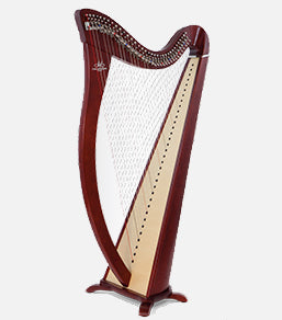 Camac Hermine Lever Harp, 34 Alliance Carbon Strings In Mahogany