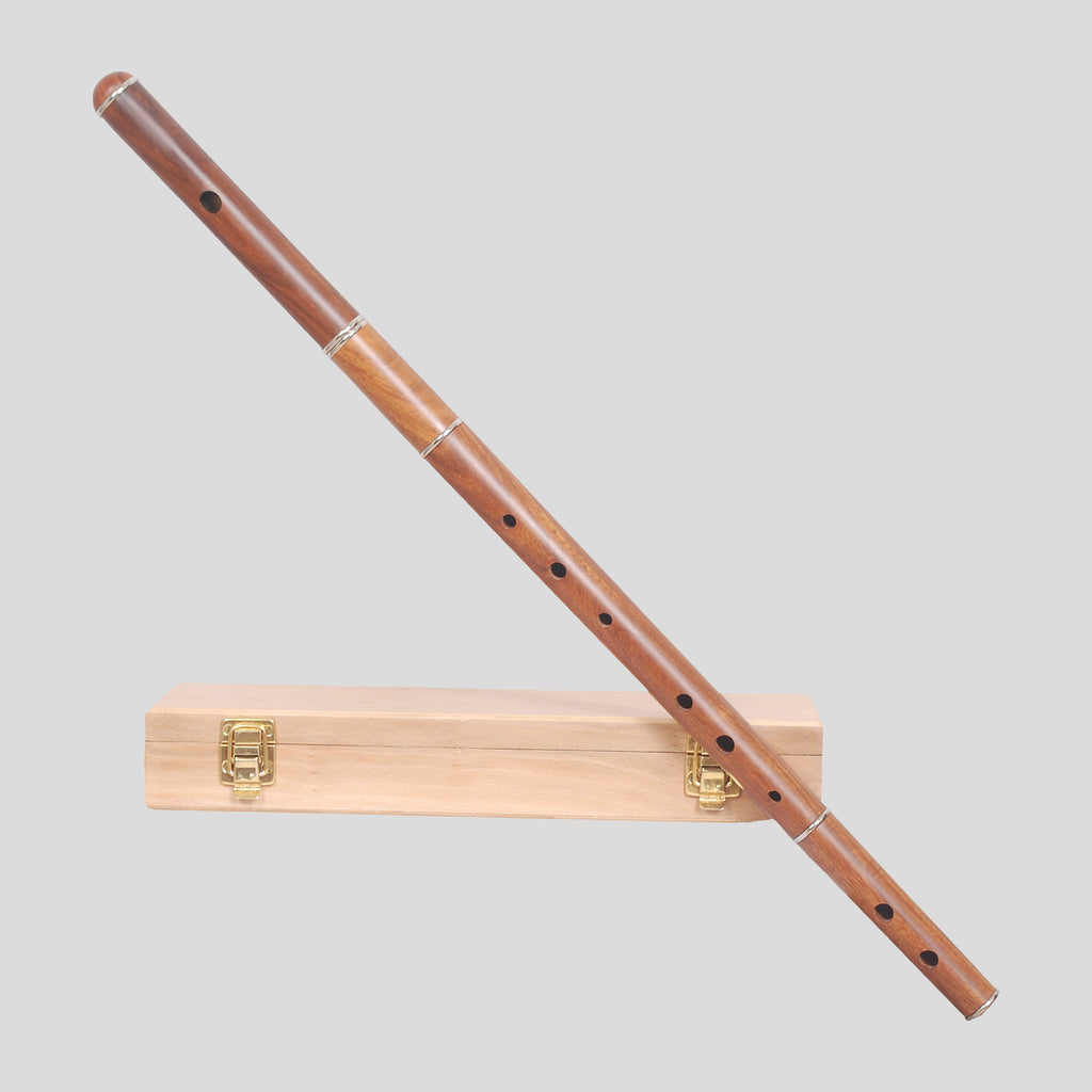 Irish Flute D tune Rosewood With Tuning Slide with Wooden Case