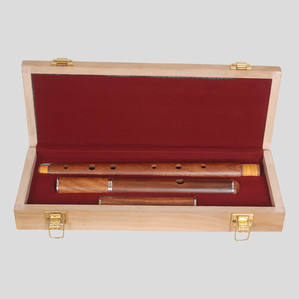 Irish Flute D tune Rosewood With Tuning Slide with Wooden Case