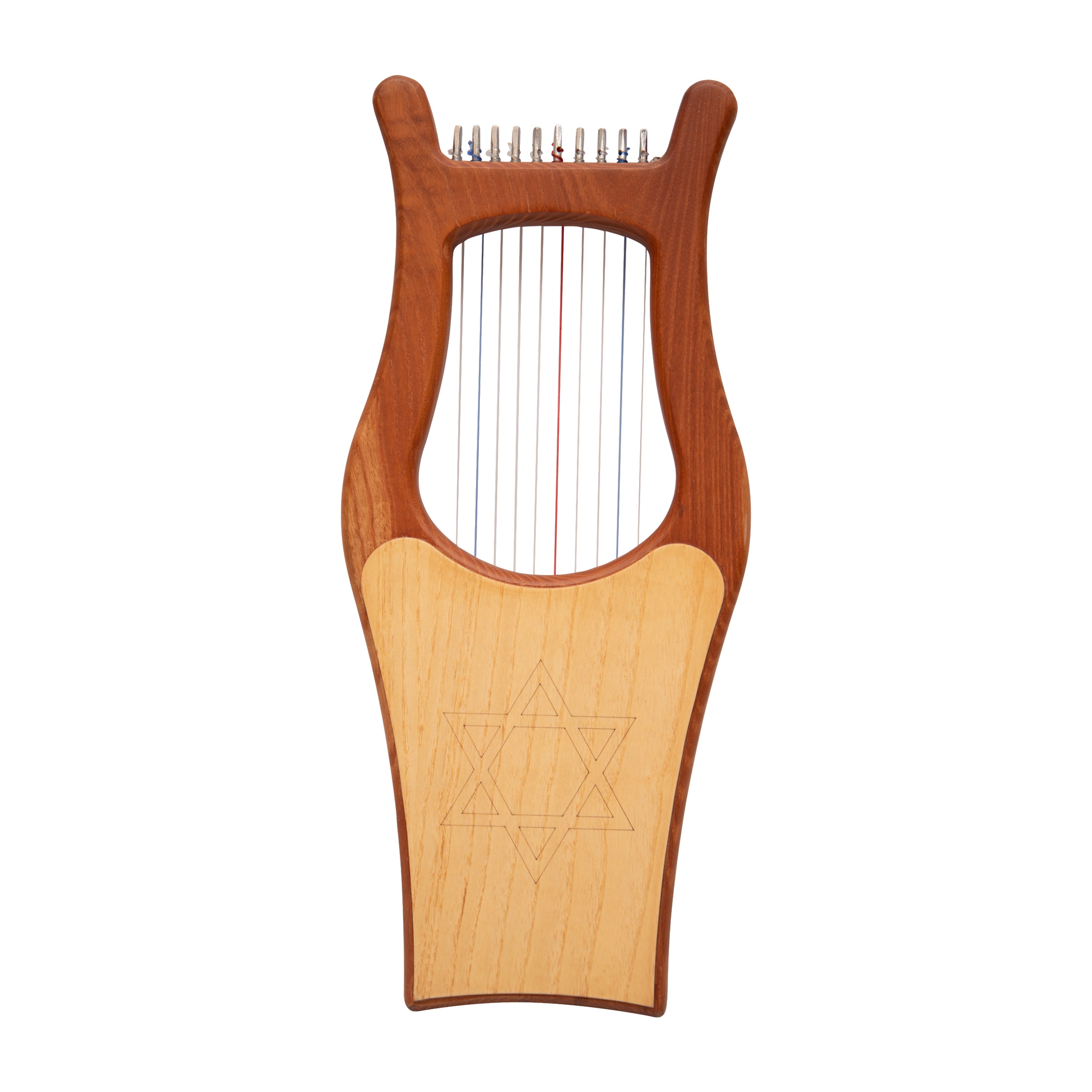 Muzikkon Mini Kinnor Harp, 10 String Red Cedar