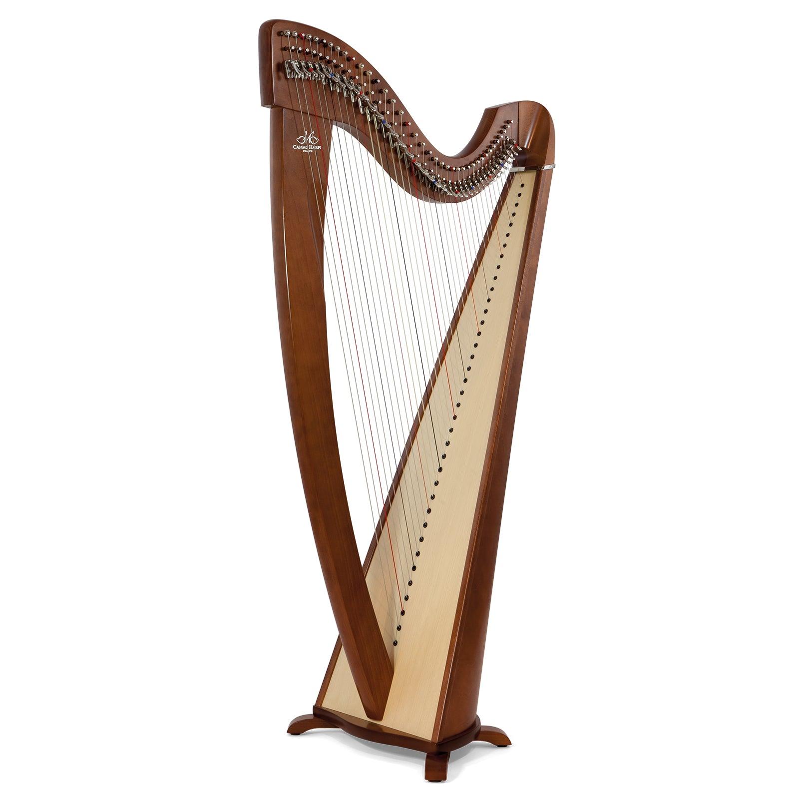 Camac Korrigan Harp 38 Gut Strings in Walnut