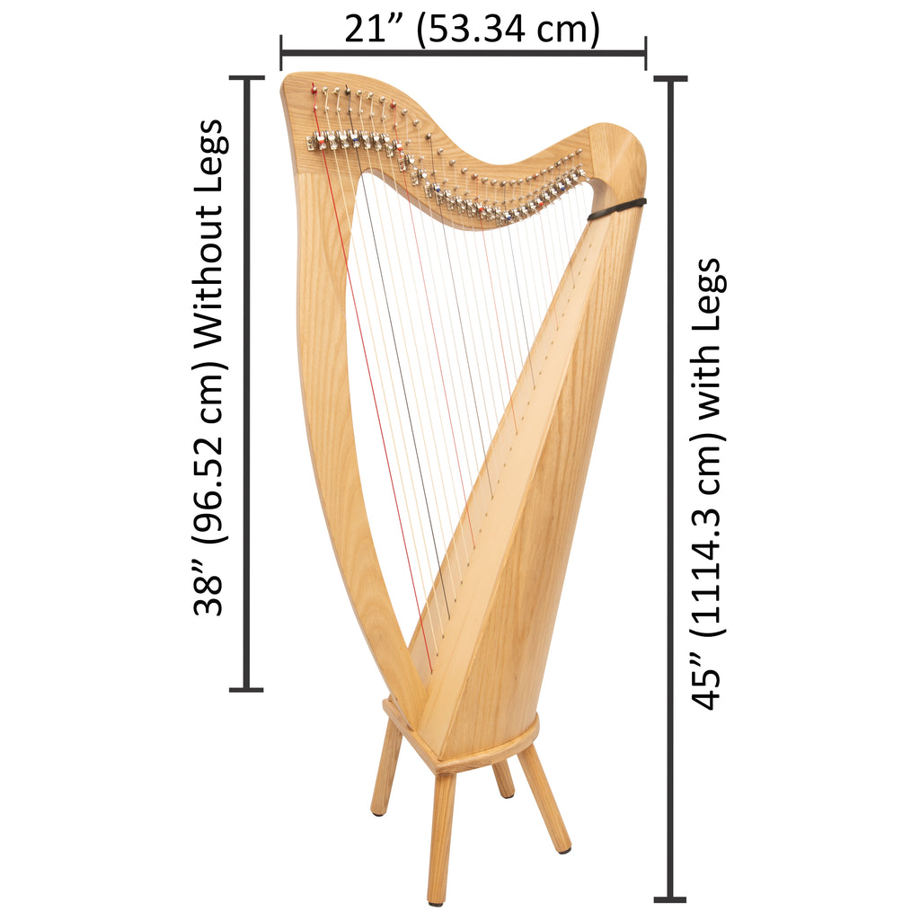 28 String Claddagh Harp