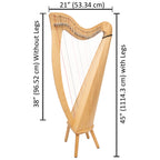 28 String Claddagh Harp