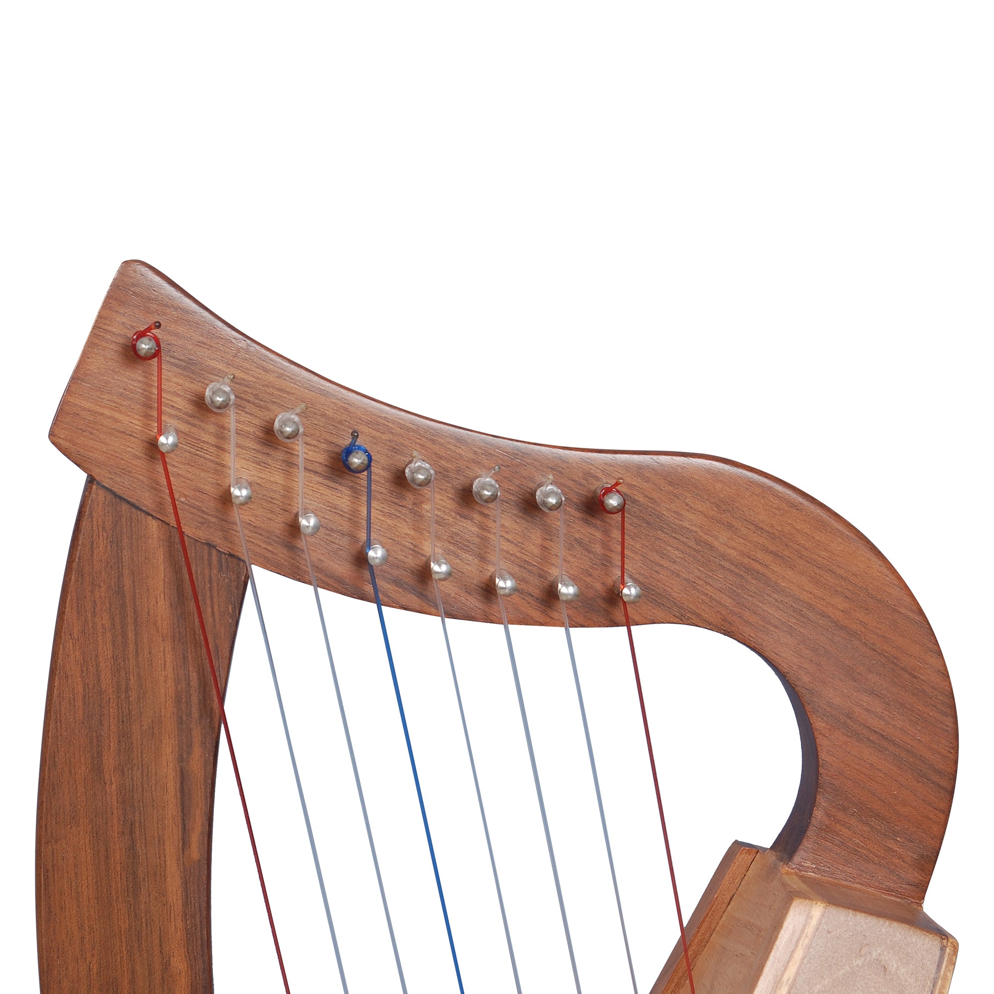 Muzikkon O'Carolan Harp, 8 Strings Walnut Knotwork