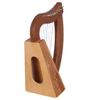 Muzikkon O'Carolan Harp, 8 Strings Walnut Knotwork