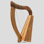 12 String O'Carolan Harp Knotwork, Mini Celtic Harp