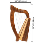 12 String O'Carolan Harp, Celtic Harp