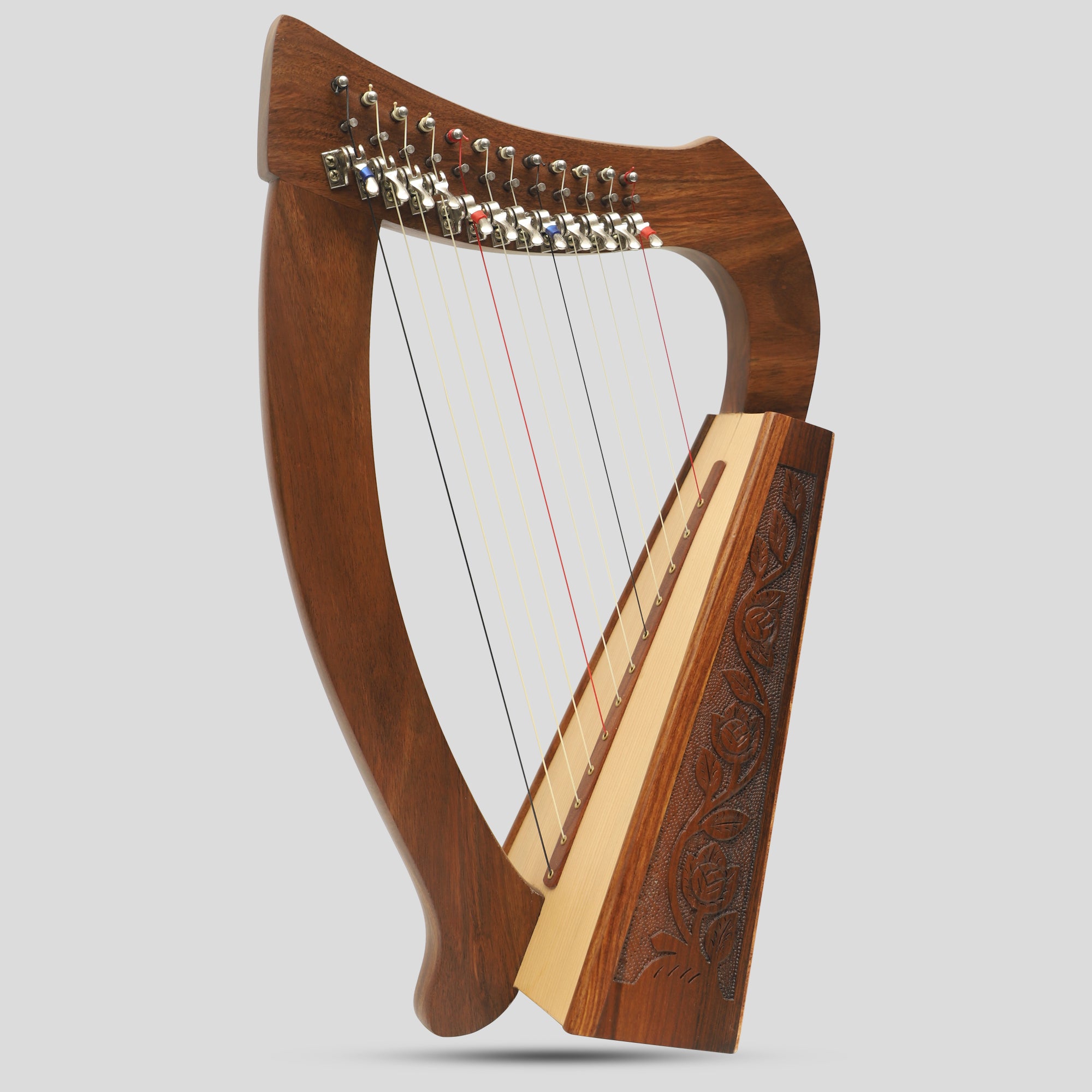 12 String O'Carolan Harp With Sharpening Levers