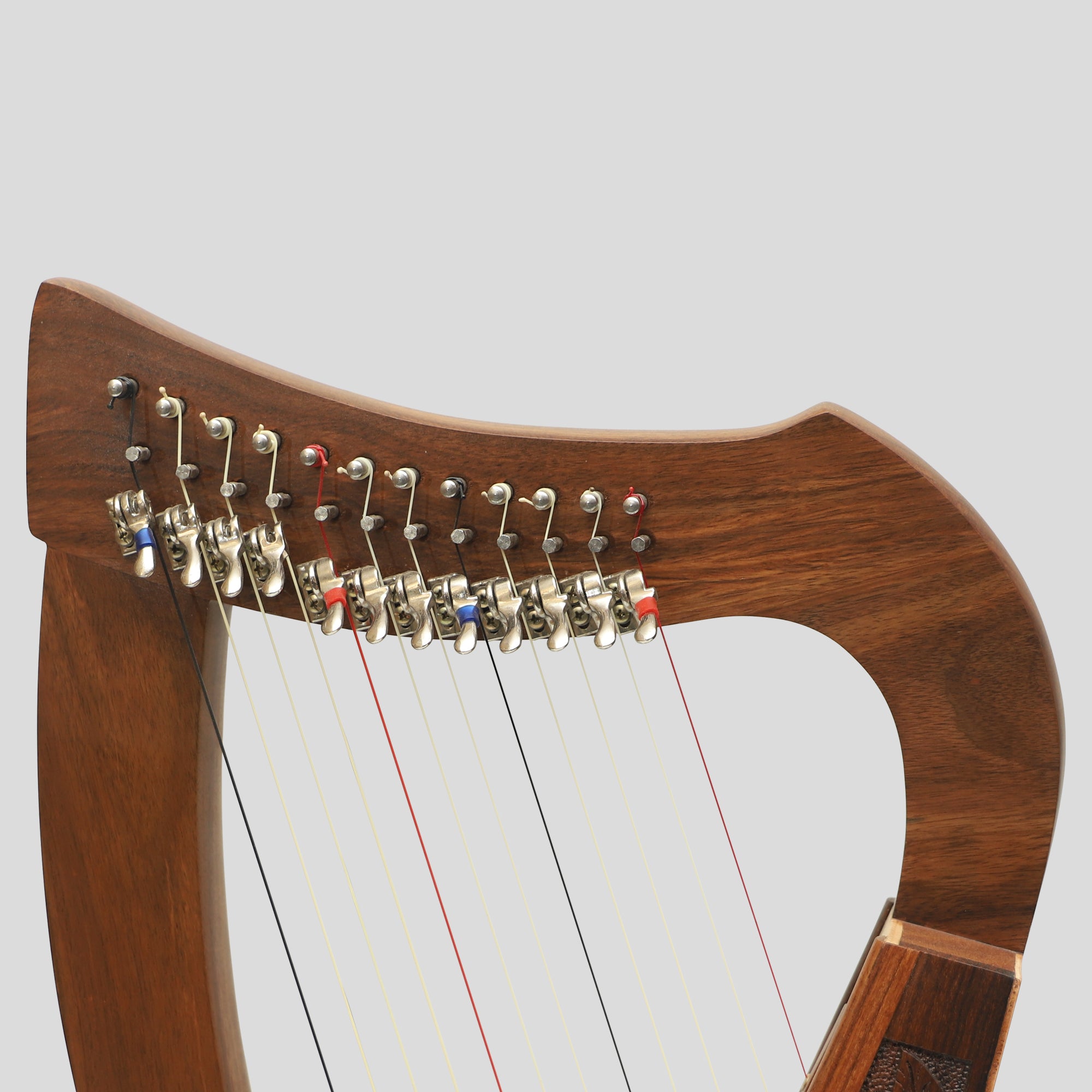 12 String O'Carolan Harp With Sharpening Levers