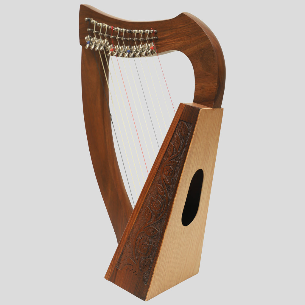 12 String O'Carolan Harp With Sharpening Levers