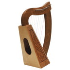 MUZIKKON O'CAROLAN HARP, 8 STRING WALNUT CELTIC DRAGON