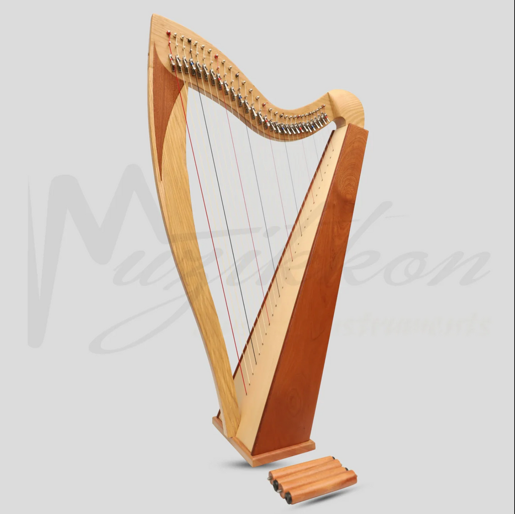 McHugh Atlas Harp 29 String Ash and Mahogany Squareback