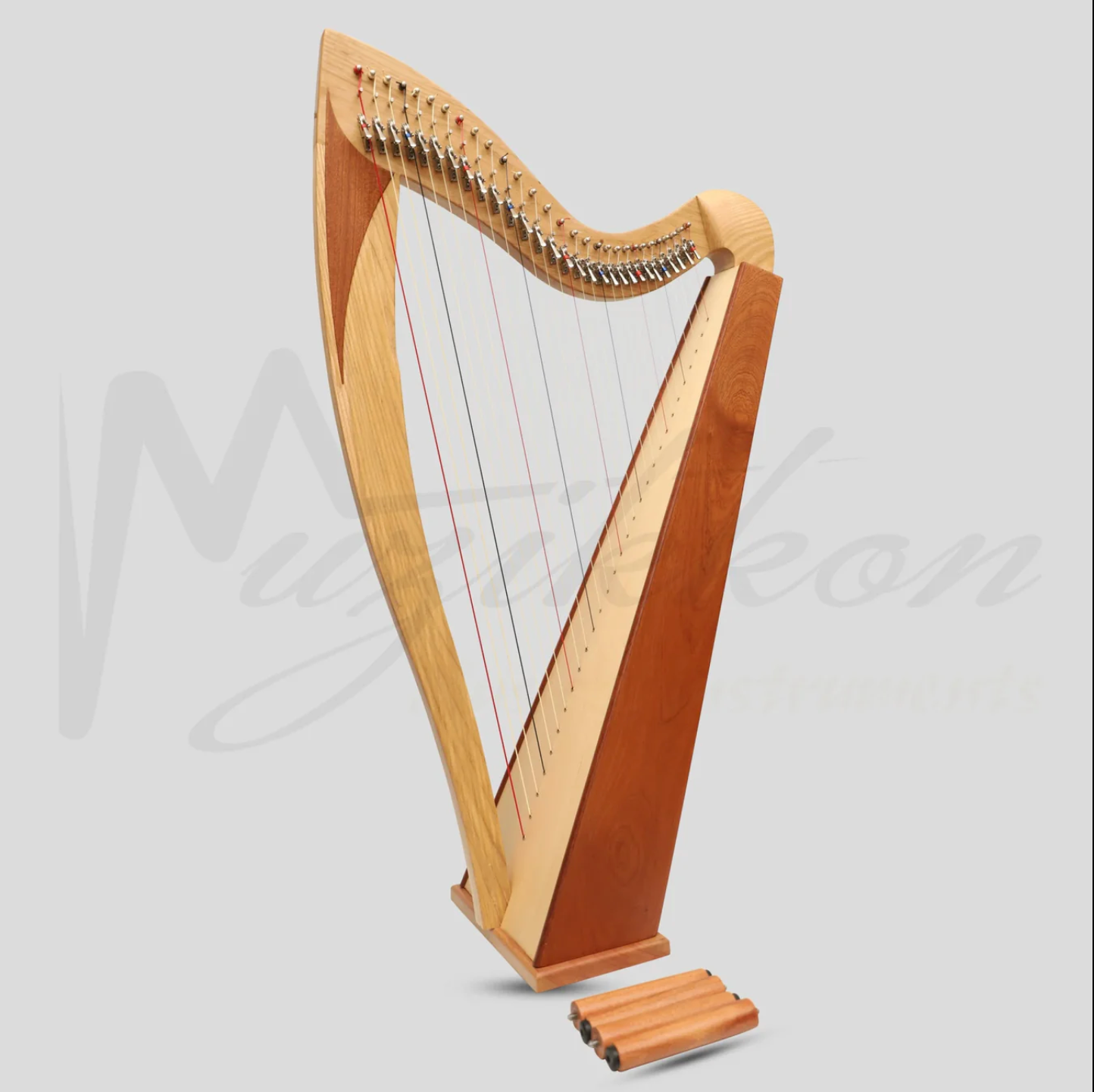 McHugh Atlas Harp 29 String Ash and Mahogany Squareback