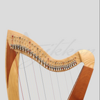 McHugh Atlas Harp 29 String Ash and Mahogany Squareback