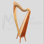 McHugh Atlas Harp 29 String Ash and Mahogany Squareback