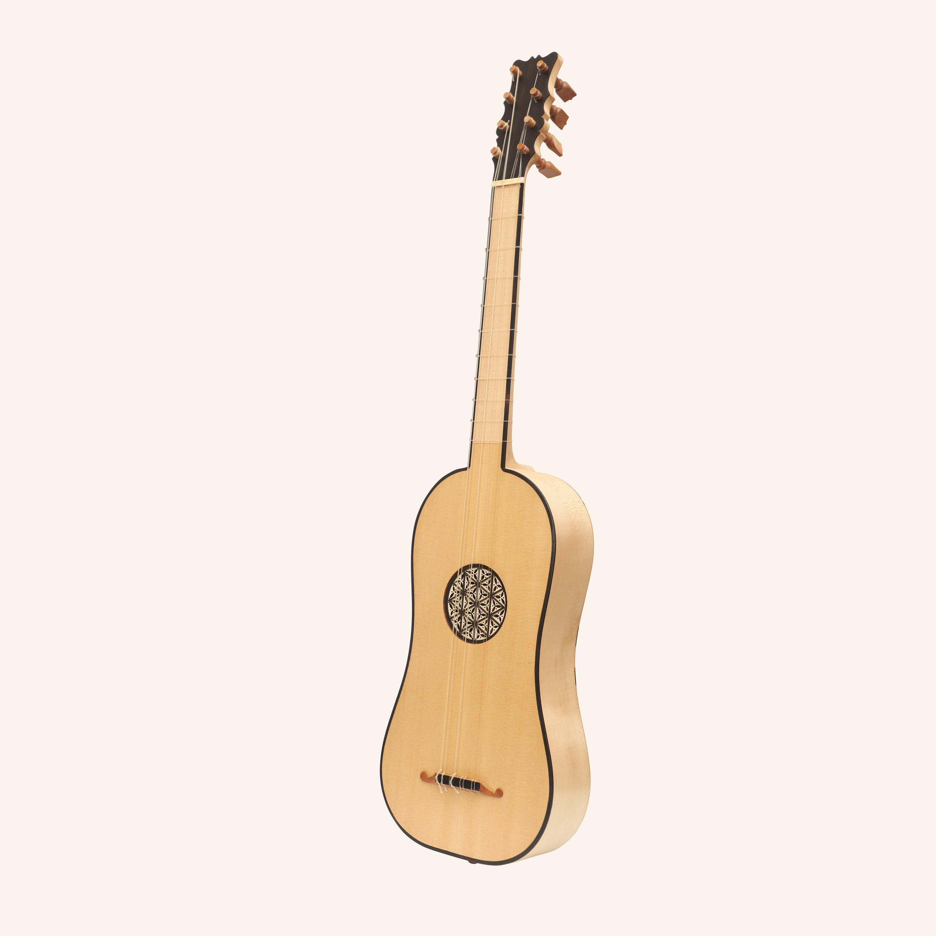 Luth Ébène Renaissance Guitar, 4 course (1st course double string)