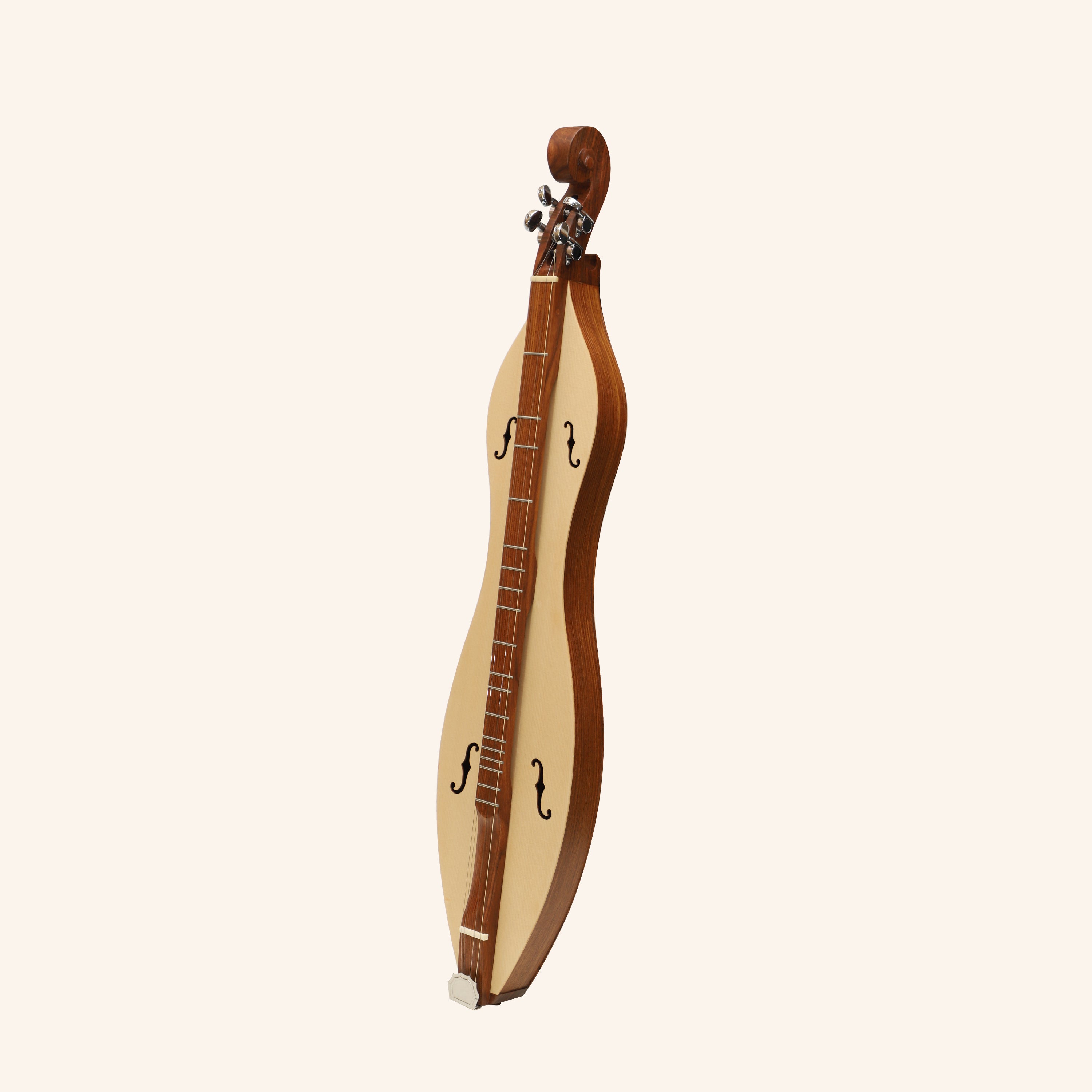 Mountain Dulcimer 4 String  F-Hole Rosewood With Nickel Finish Hardware