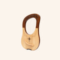 Muzikkon Lyre Harp, 10 String Engraved
