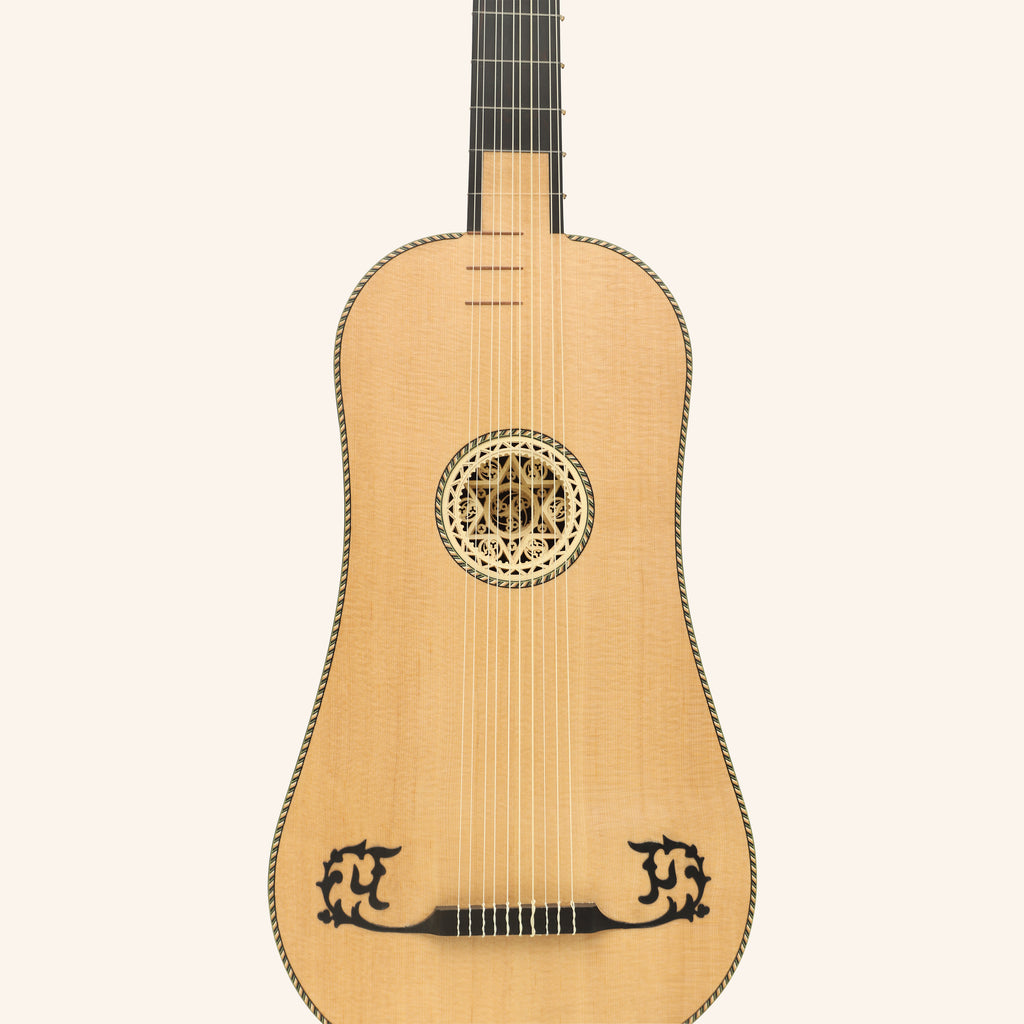 Heartland Sellas Baroque Guitar, 5 Course Left Hand Rosewood