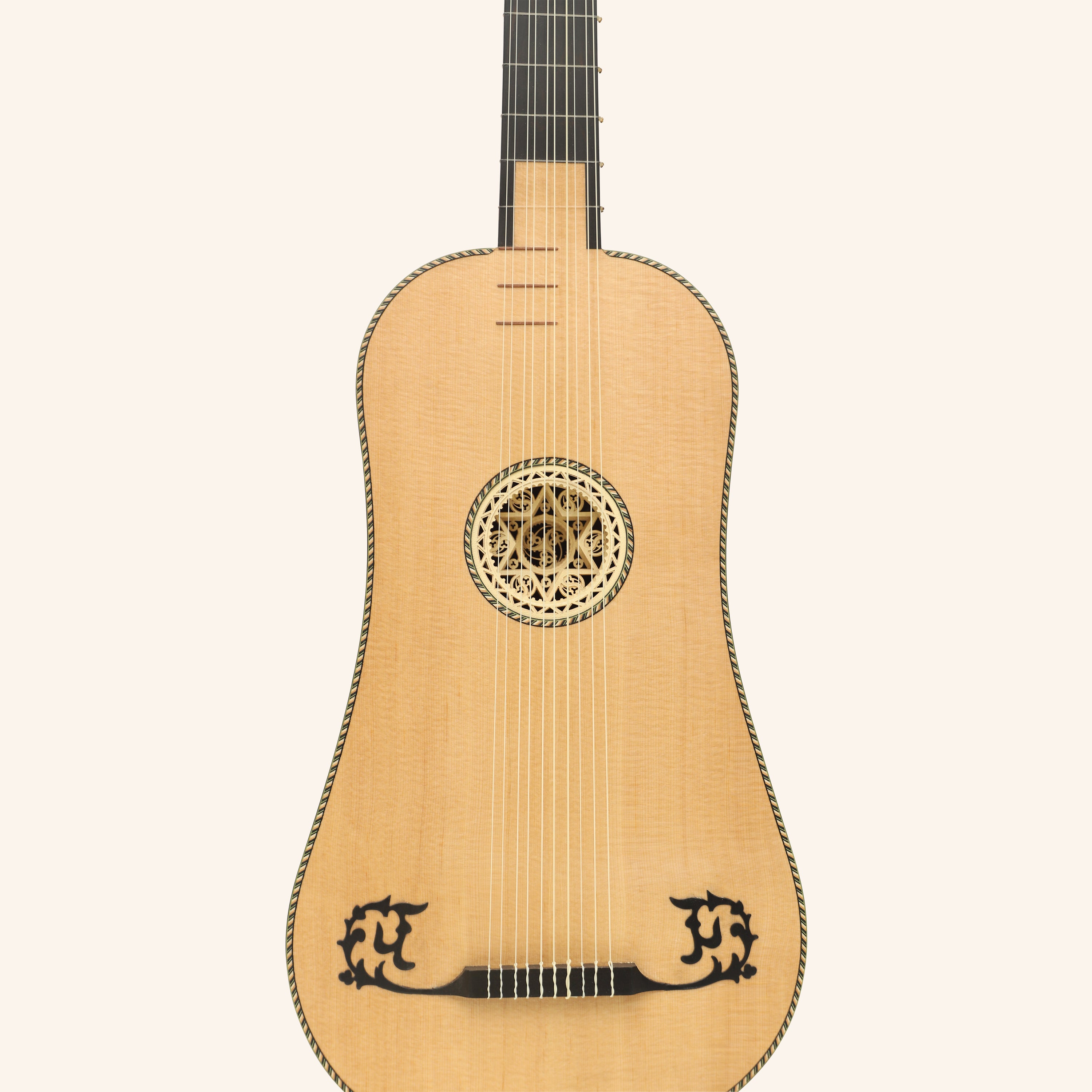 Heartland Sellas Baroque Guitar, 5 Course Left Hand Rosewood