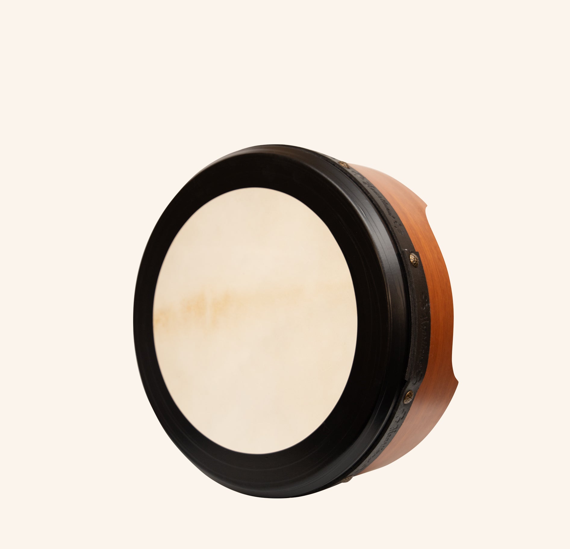 Muzikkon 14”x6" Premium Celtic Irish Bodhran with Easy Tune System Deep Rim T-BAR & Taped Finish