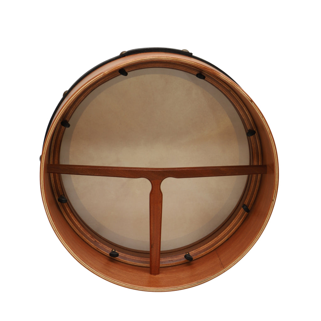 Muzikkon 16”x6" Premium Celtic Irish Bodhran with Easy Tune System Deep Rim T-BAR & Taped Finish