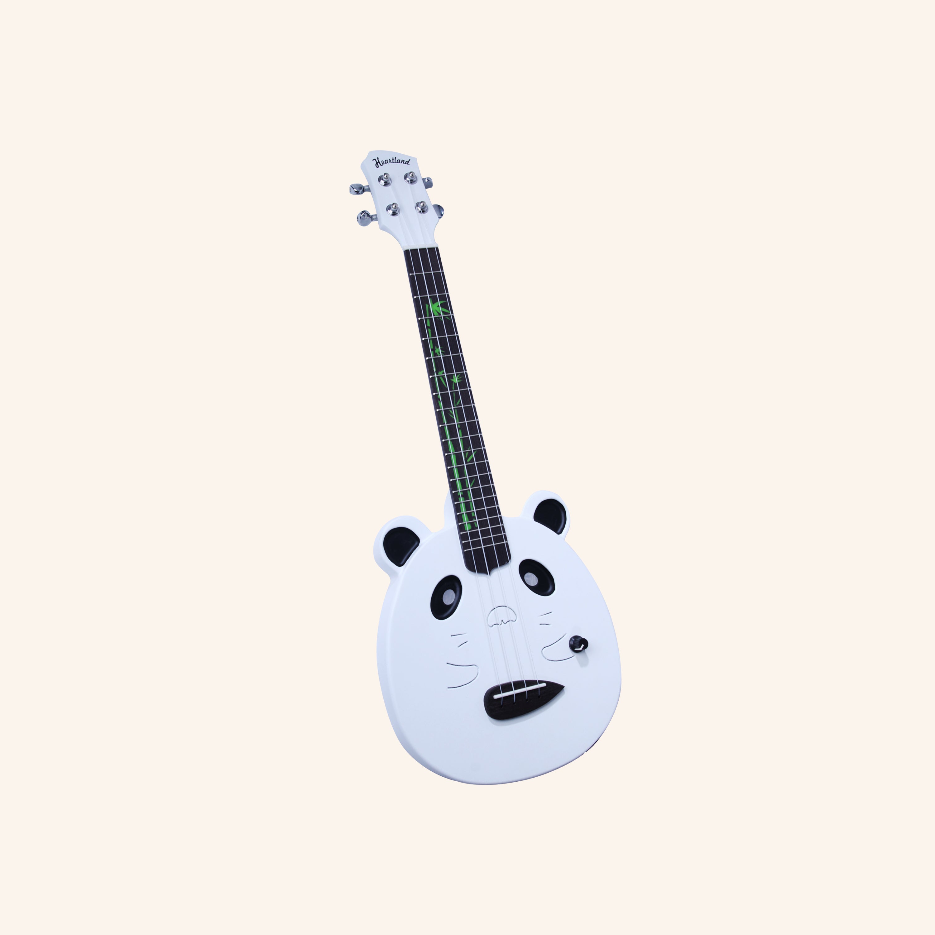 Panda Wood Electric Ukulele with Bag