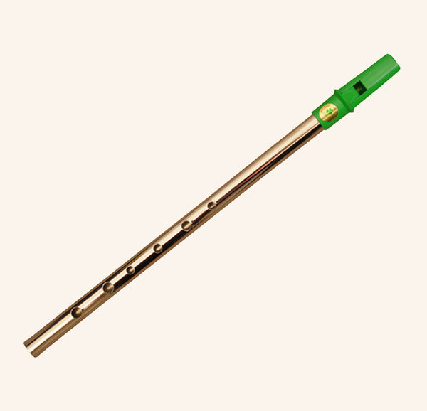 Clare Irish Tin Whistle in D Nickel Green
