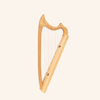 Muzikkon Gothic Harp 19 String Ashwood