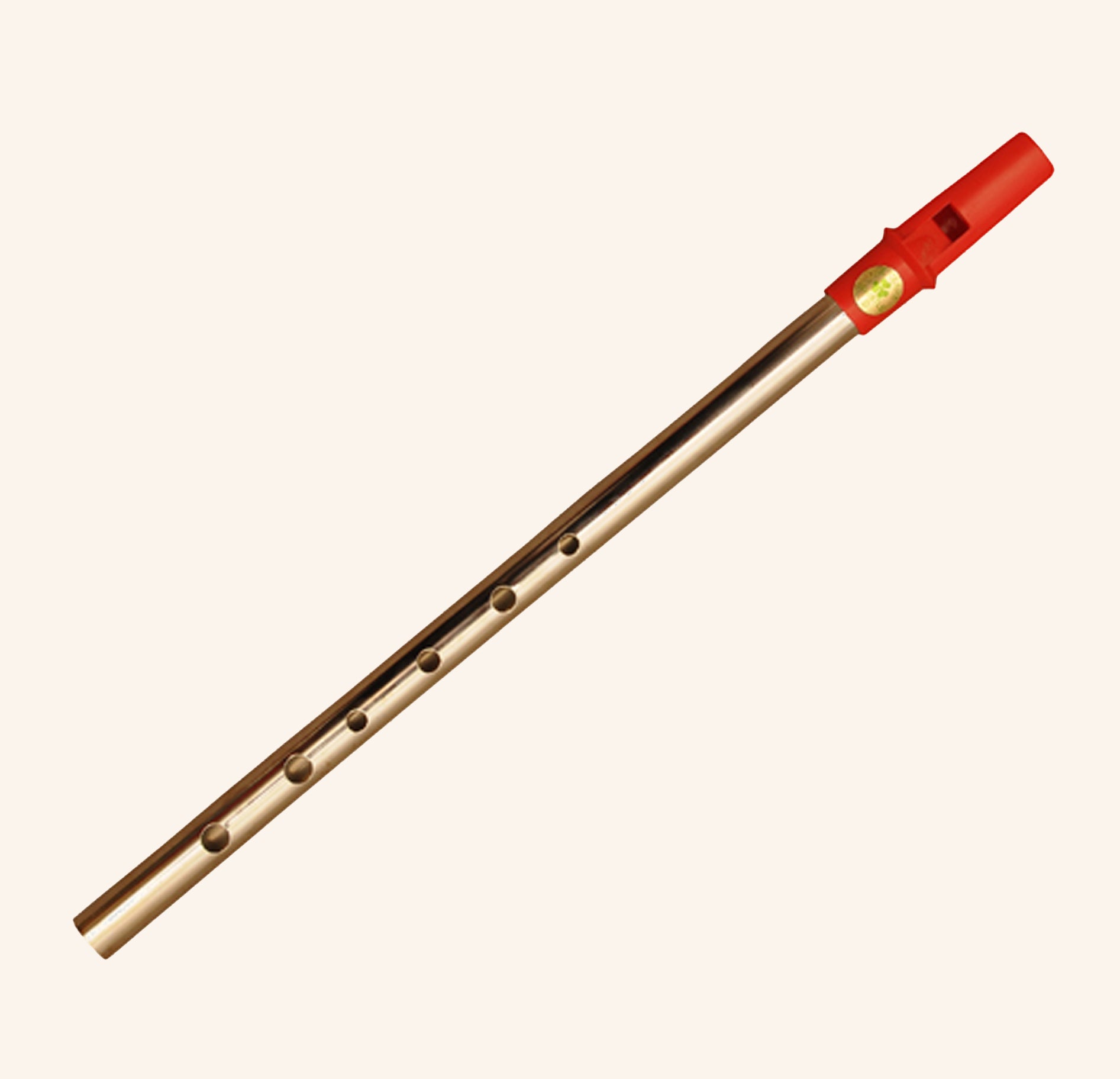 Clare Irish Tin Whistle in D Nickel Red