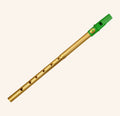 Clare Irish Tin Whistle in D Brass Green