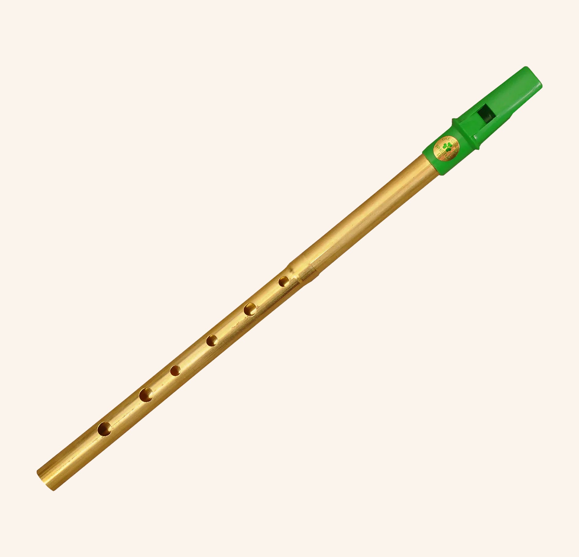 Clare Irish Tin Whistle in D Brass Green