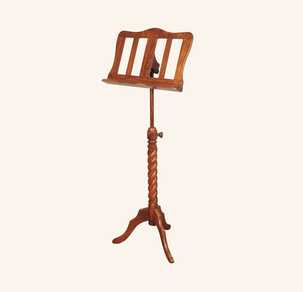 Muzikkon Single Tray Sprial Music Stand Rosewood
