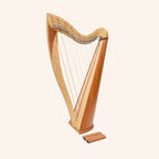 McHugh Atlas Harp 29 String Ash and Mahogany Roundback