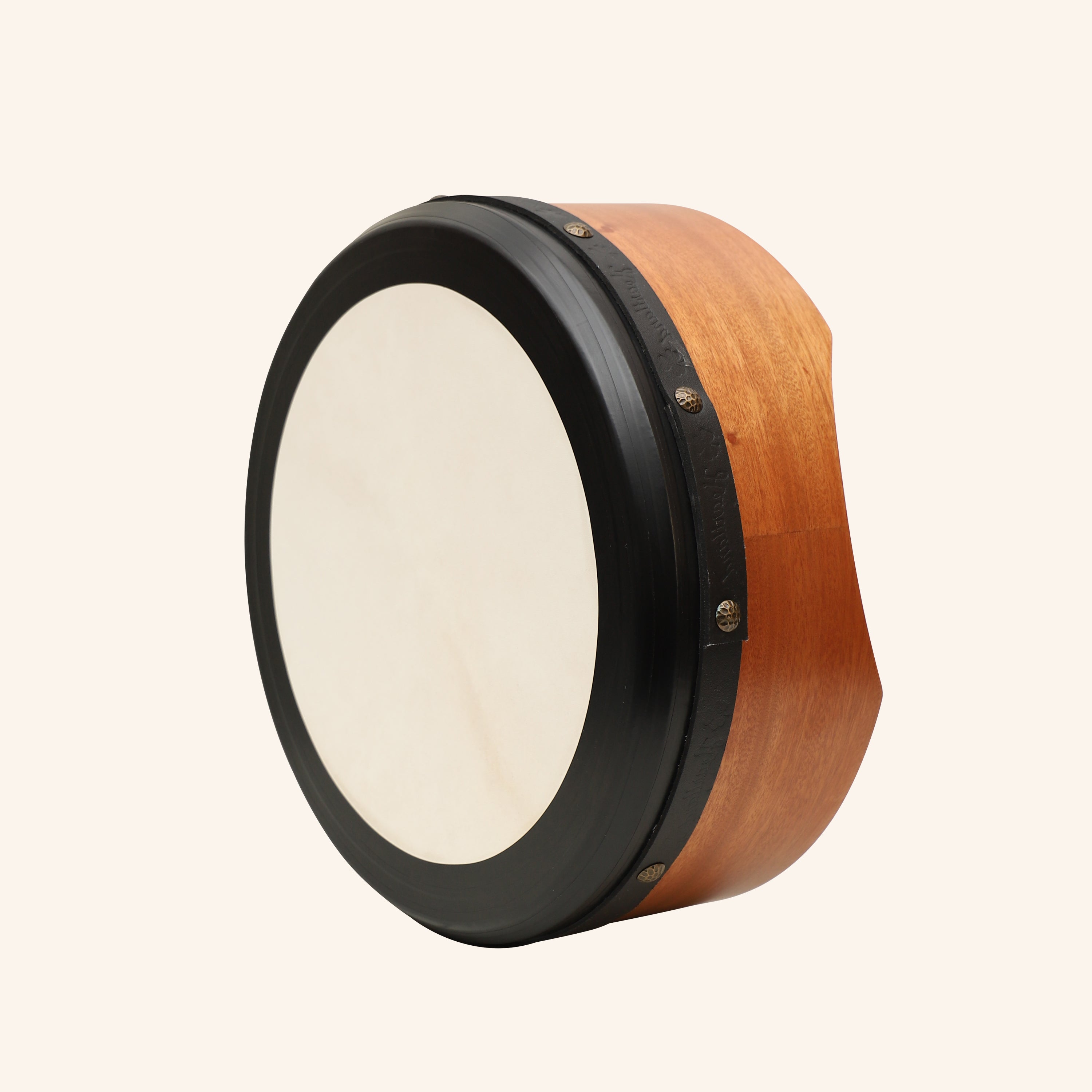 Muzikkon 16”x6" Premium Celtic Irish Bodhran with Easy Tune System Deep Rim T-BAR & Taped Finish