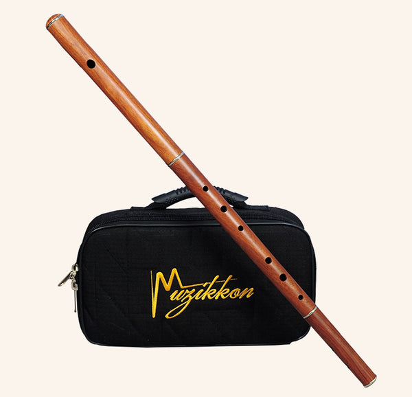 Irish Flute D tune Rosewood Without Tuning Slide with Nylon Case