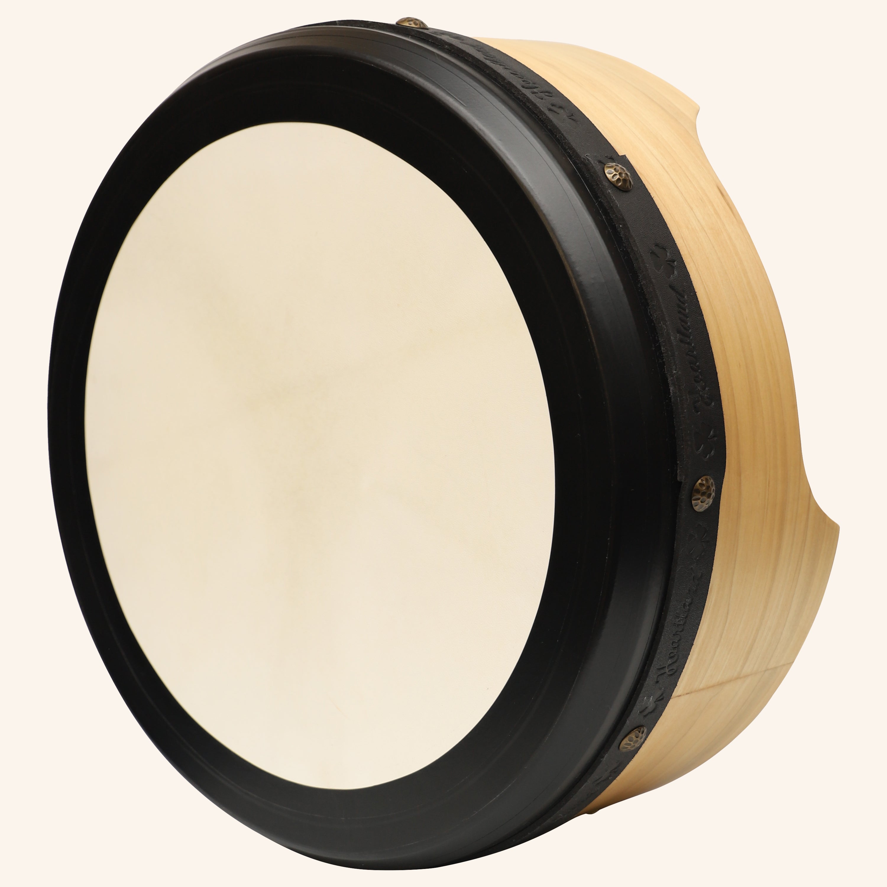 Muzikkon 16”x6" Premium Celtic Irish Bodhran with Easy Tune System Deep Rim T-BAR & Taped Finish