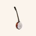 Heartland 6 String Irish Banjo Left Handed Player Series 24 Bracket with Closed Solid Back Sunburst Finish