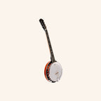 Heartland 6 String Irish Banjo Left Handed Player Series 24 Bracket with Closed Solid Back Sunburst Finish
