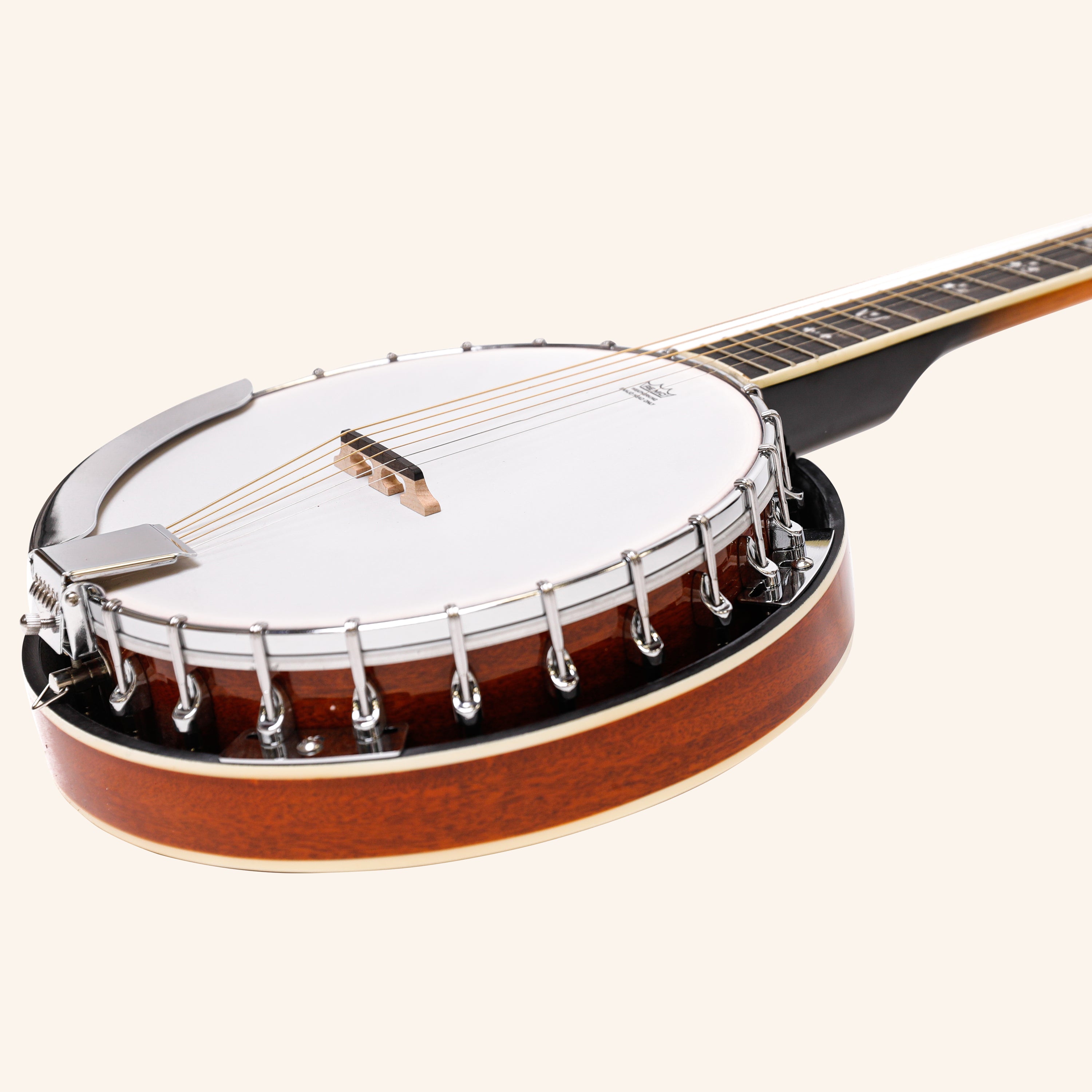 Heartland 6 String Irish Banjo Player Series 24 Bracket Closed Solid Back Sunburst Finish