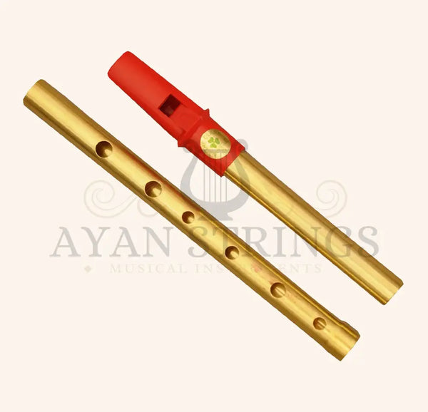 Clare Irish Tin Whistle 2 Part in D Brass Red