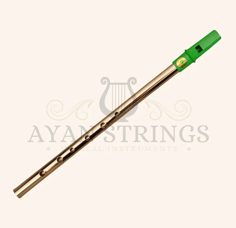 Clare Irish Tin Whistle in D Nickel Green